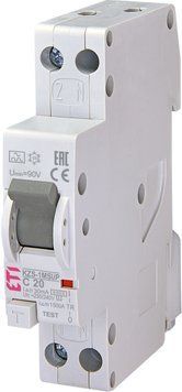 Дифференциальный автоматический выключатель KZS-1M SUP C 20/0,03 тип A (6kA) (верхн. подключ.) 2175725 фото