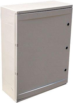 Корпус удароміцний з АБС-пластика e.plbox.300.400.165.24m.blank, 300х400х165мм, IP65 з панеллю під 24 модулі CP5103 фото