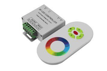 Контроллер с ПДУ радио (белый) RGB 3 канала 12В, 4А, 144Вт IEK-eco (LSC2-RGB-144-RF-20-12-W) LSC2-RGB-144-RF-20-12-W фото