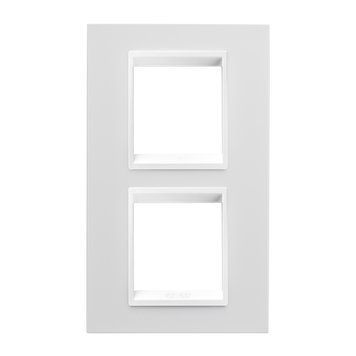 Рамка Chorusmart LUX 2+2M вертикальна монохром білий GEWISS GW16224YB фото