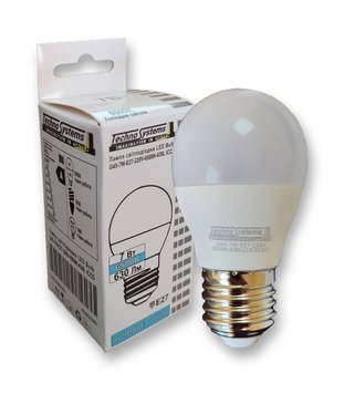 Лампа світлодіодна LED Bulb-G45-7W-E27-220V-6500K-630L ICCD TNSy5000251 фото