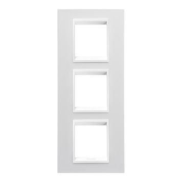 Рамка Chorusmart LUX 2+2+2M вертикальна монохром білий GEWISS GW16227YB фото