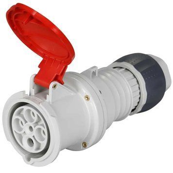 Розетка переносная IEC 309 HP IP44 3P+N+E 63A 400V 6H GEWISS GW63021H фото