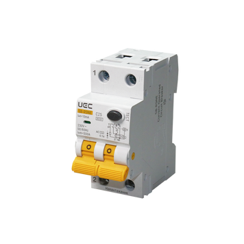 Автомат дифференциальной защиты SB-R9NE 2P C 25A 10мА тип AC 6кА UEC RCBO60-2-025-C-010-AC фото