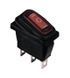 KCD3-103W R/B Переключатель 1 клав. перекидной красный