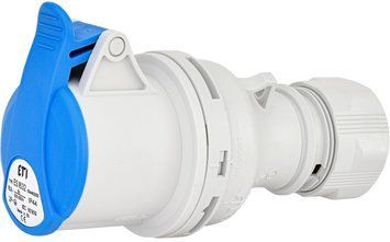 Розетка кабельна (силовий роз'єм) ES-1632 IP44 (16A, 230V, 2P+PE) 4482000 фото