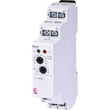 Реле контроля потр. тока PRI-51/5 ( (0,5..5A) (1x8A_AC1)