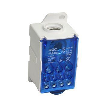 Розподільчий блок на DIN-рейку РБД-400А UEC SB-RBD-400-U фото