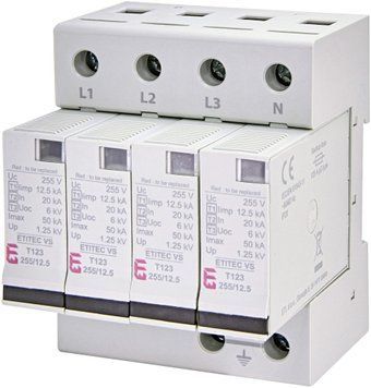 Обмежувач перенапруги ETITEC VS T123 255/12,5 (4+0) 2442924 фото