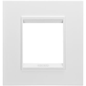 Рамка Chorusmart LUX 2M металева сатин білий GEWISS GW16222XW фото