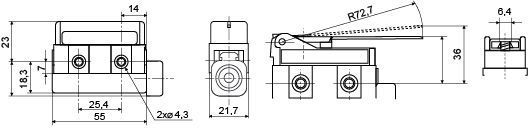 Микровыключатель D4MC-1000 A0050040014 фото