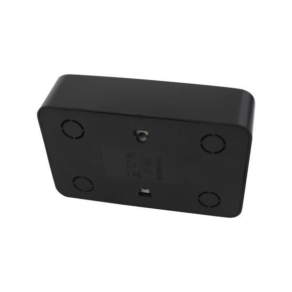 Розетка 1 місце 2P+E з заземленням 16А 250В чорний LINEA LIN-EI-SKE-1-16-250-B фото