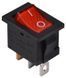 KCD1-2-101N R/B 220V Перемикач 1 клав. червоний з підсвічуванням TNSy