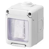 Вимикач кнопковий в зборі 27 COMBI SYSTEM 1Р 10A IP55 сірий GEWISS GW27835 фото