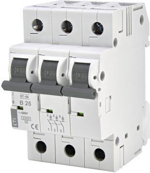 Автоматический выключатель ST-68 3p B 25А (4,5 kA) 2175318 фото