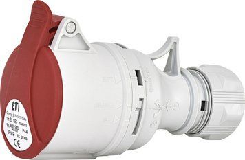 Розетка кабельна (силовий роз'єм) ES-1653 IP44 (16А, 400V, 3P+N+PE) 4482002 фото