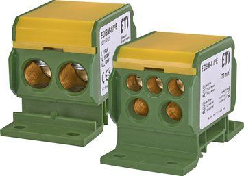 Блок распределительный EDBM-8/PE (192А, 1500V AC/DC, OUT: 1x4-70; 2x4-35; 3x2,5-25) 1102427 фото
