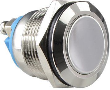 Кнопка металева пласка TY 19-211A Scr; (гвинтове з'єднання); 1NO A0140010104 фото