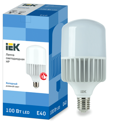 Лампа LED IEK HP 100W 6500К E40 230V LLE-HP-100-230-65-E40 фото