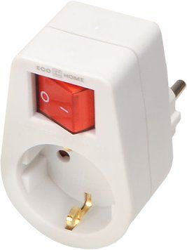 Розетка з з/к та вимикачем серії Ornat ECO019001026 фото