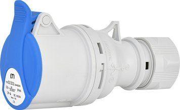 Розетка кабельна (силовий роз'єм) ES-3232 IP44 (32A, 230V, 2P+PE) 4482003 фото