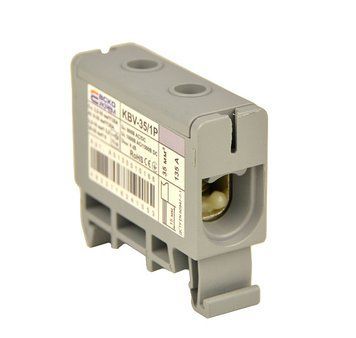 Клемма ввода силовая 35/1Р (135А) серая KBV A0130010166 фото