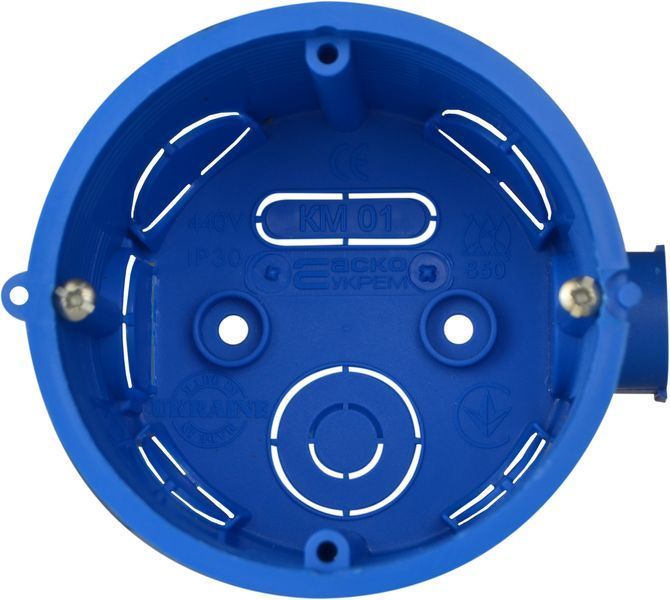 Коробка установча; ᴓ 65 мм; бетон; КМ 01 (уп. 100шт) A0150180001 фото