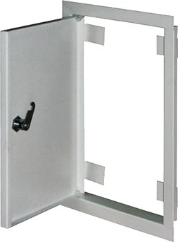 Дверцята металеві ревізійні e.mdoor.stand.300.500.z 300х500м c замком s0100046 фото