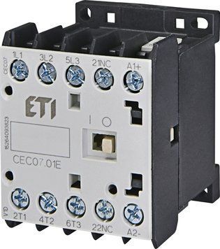 Контактор мініатюрний CEC 07.01 24V AC (7A; 4kW; AC3) 4641056 фото