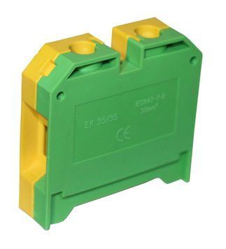 Клема "PE" КНГз-SAK-35EK 125А, 6-35мм2, гвинтова, на DIN-рейку, без маркера TNSy5505480 фото