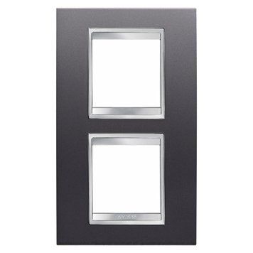 Рамка Chorusmart LUX 2+2M вертикальна сланець GEWISS GW16224VA фото
