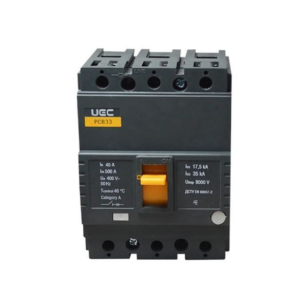 Автоматический выключатель PCB33 3Р 40А 35кА UEC MCCB-PCB-33-3-0040 фото