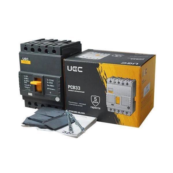 Автоматический выключатель PCB33 3Р 40А 35кА UEC MCCB-PCB-33-3-0040 фото