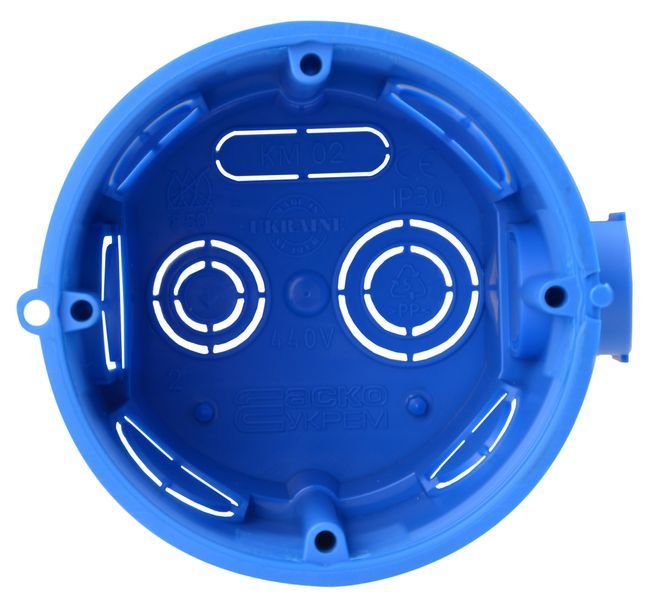 Коробка установча поглиблена; ᴓ 65 мм; бетон; КМ 02 (уп. 50шт) A0150180003 фото