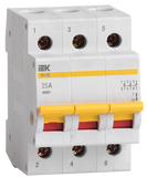 Выключатель нагрузки ВН-32 3Р 25А MNV10-3-025 фото