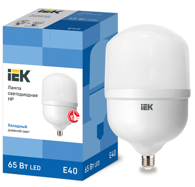 Лампа LED IEK HP 65W 6500К E40 230V LLE-HP-65-230-65-E40 фото