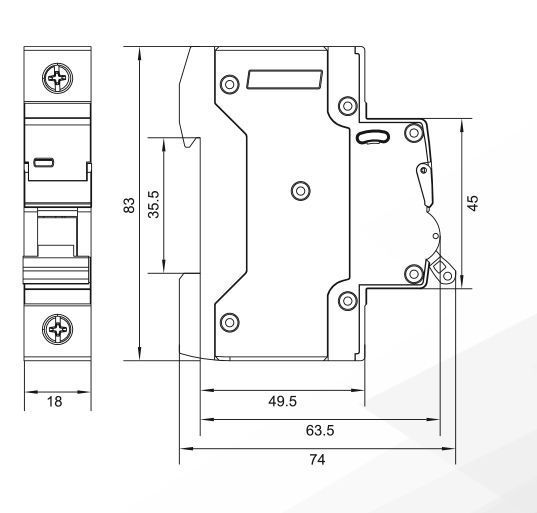 Автоматичний вимикач UTrust 1р 25А B 6kА A0010210010 фото