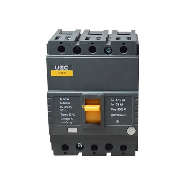 Автоматический выключатель PCB33 3Р 50А 35кА UEC MCCB-PCB-33-3-0050 фото