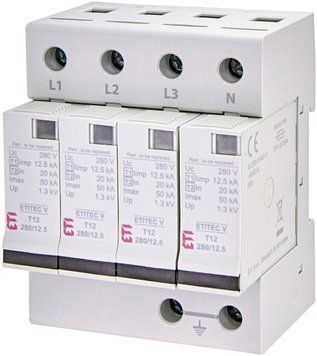 Ограничитель перенапряжения ETITEC V T12 280/12,5 (4+0) 2442907 фото