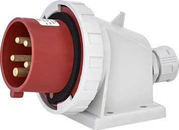 Вилка настінна (силовий роз'єм) EPH-1653 IP67 (16A, 400V, 3P+N+PE) 4482068 фото