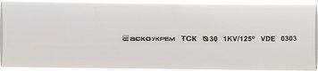 Термоусаджувальна трубка з клеєм d 30мм біла (1м) A0150040797 фото
