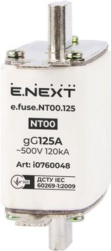 Запобіжник плавкий e.fuse.NT00.125, габарит 00, 125А i0760048 фото