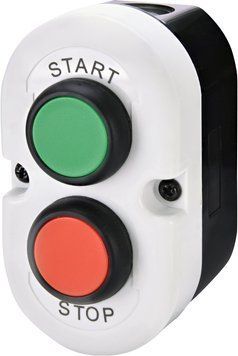 Кнопковий пост 2-модул. ESE2-V4 (Compact, "START/STOP", зелений/червоний, корп. сіро-чорний) 4771442 фото