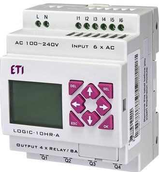 Програмоване реле LOGIC-10HR-A, 100-240V AC (6I/4O-Rele)