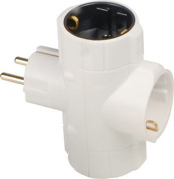 Трійник тип А з з/к білий серії Ornat ECO019001024 фото