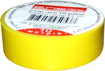 Изолента e.tape.stand.20.yellow, желтая (20м) s022012 фото