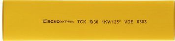 Термоусаджувальна трубка з клеєм d 30мм жовта (1м) A0150040798 фото