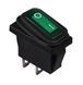 KCD3-101WN GR/B 220V Переключатель 1 клав. IP65 зеленый/подсв.