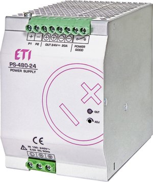 Блок питания PS-480-24 (Вход: 100-240V AC/140-340V DC; Выход: 24-28V DC/480W/20A) 4656684 фото