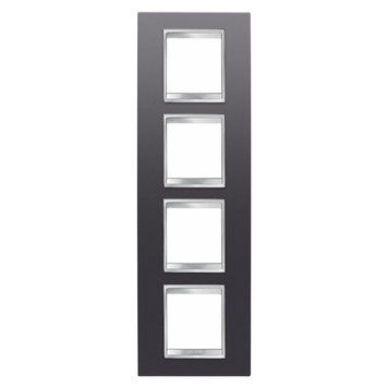 Рамка Chorusmart LUX 2+2+2+2M вертикальна сланець GEWISS GW16229VA фото